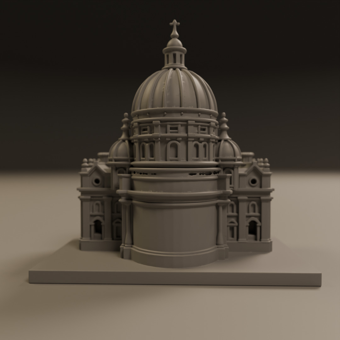 baroque architecture 3D print model_3