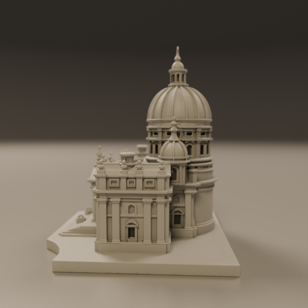 baroque architecture 3D print model_10