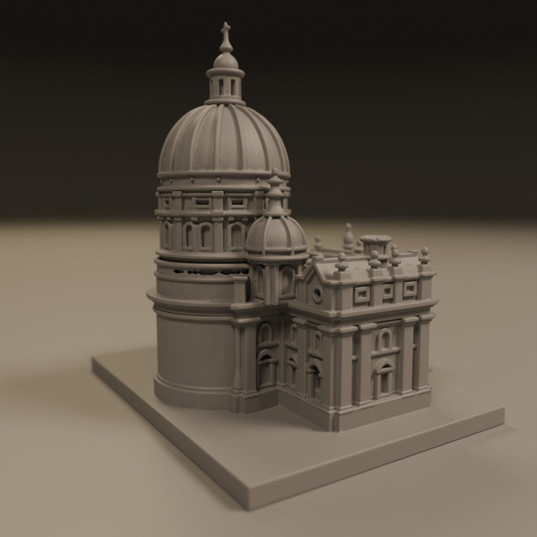 baroque architecture 3D print model_7