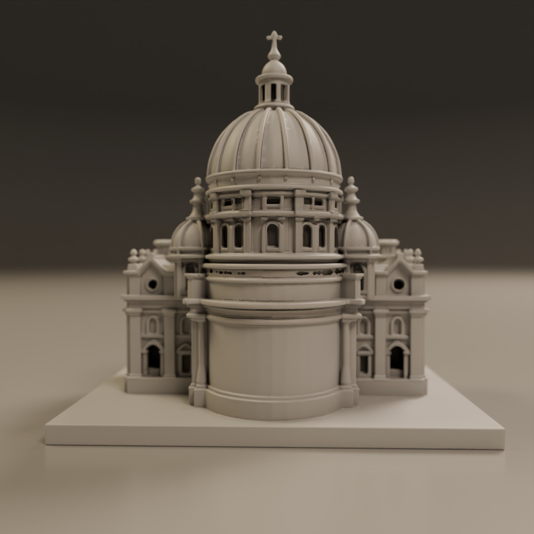 baroque architecture 3D print model_11