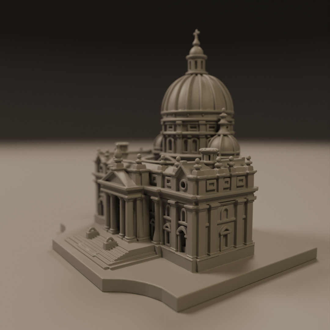 baroque architecture 3D print model_5