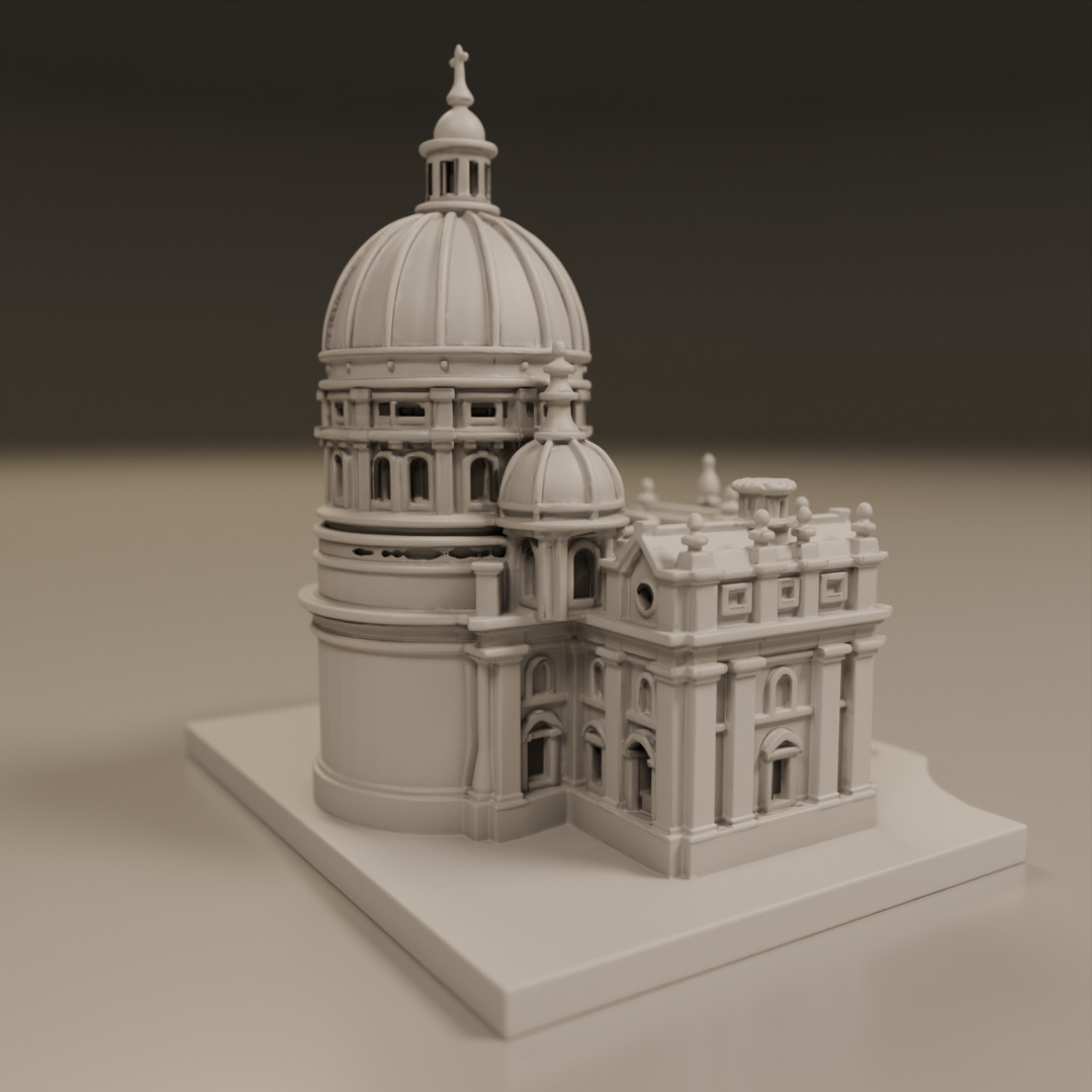 baroque architecture 3D print model_15