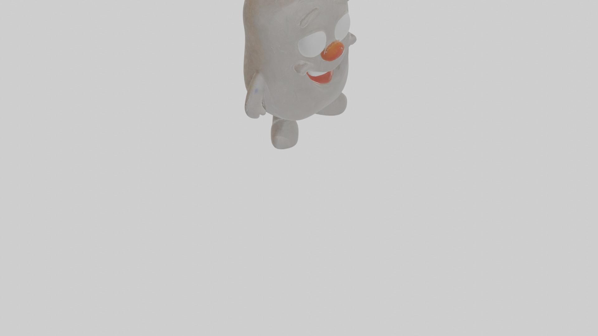Cartoon Chalk Low-poly 3D model_10
