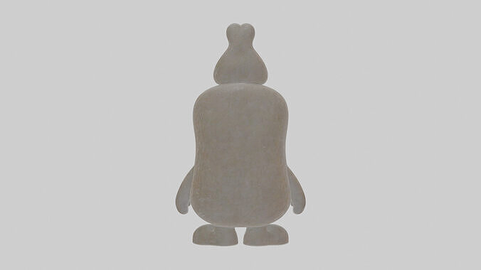 Cartoon Chalk Low-poly 3D model