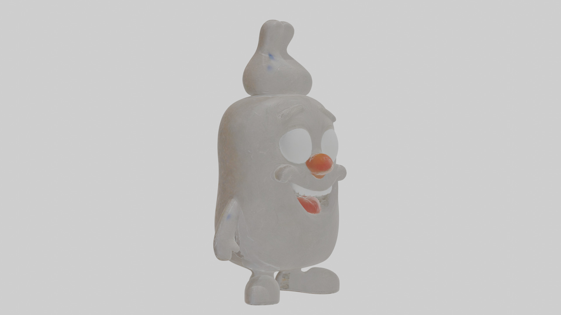 Cartoon Chalk Low-poly 3D model_17