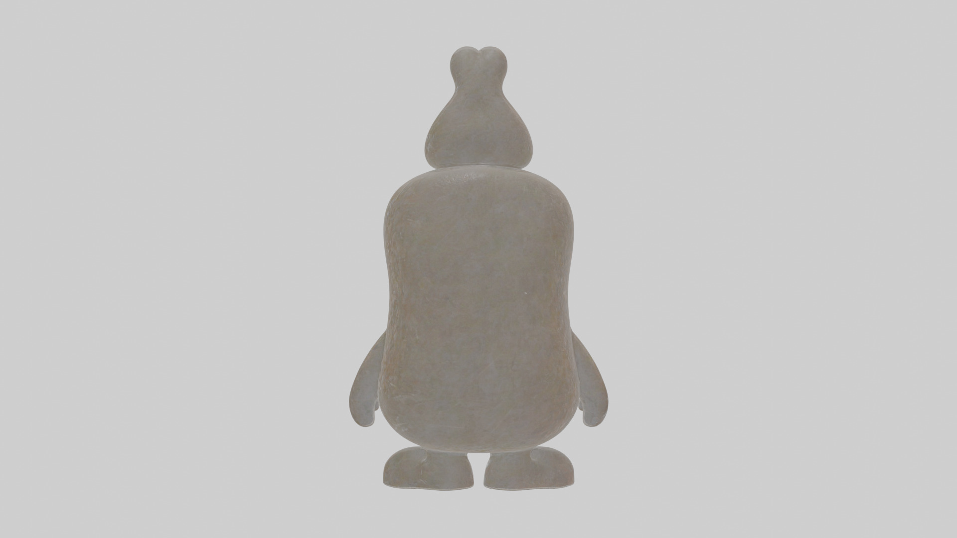 Cartoon Chalk Low-poly 3D model_1