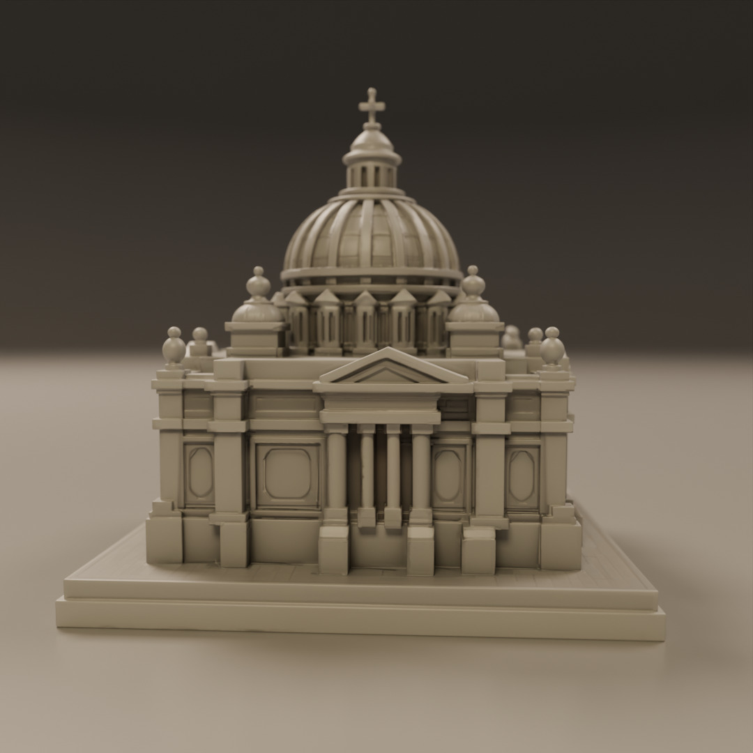 baroque architecture 3D print model_10