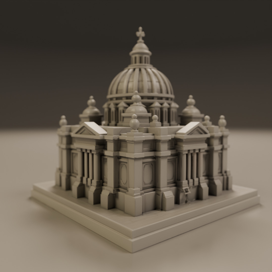 baroque architecture 3D print model_14
