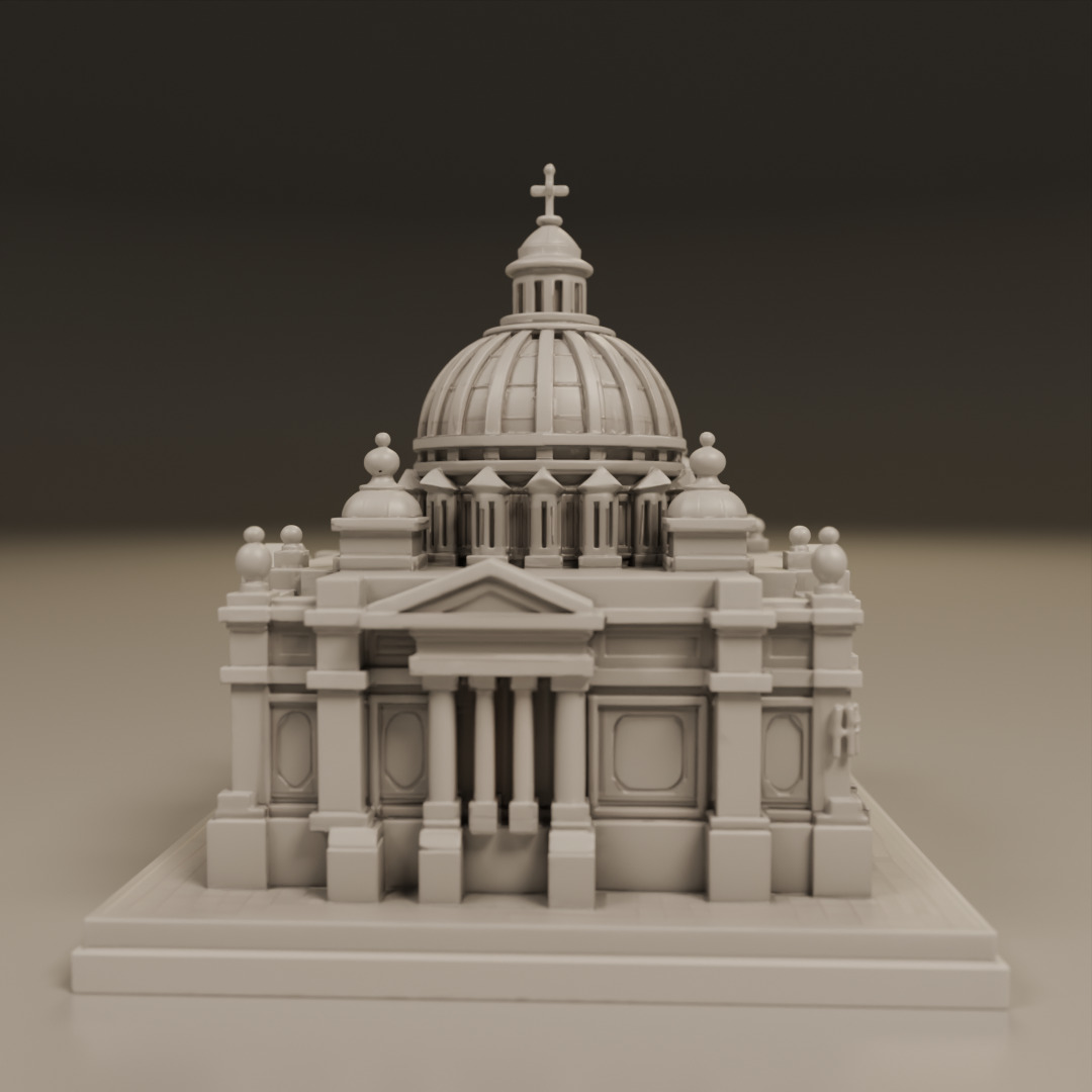 baroque architecture 3D print model_9