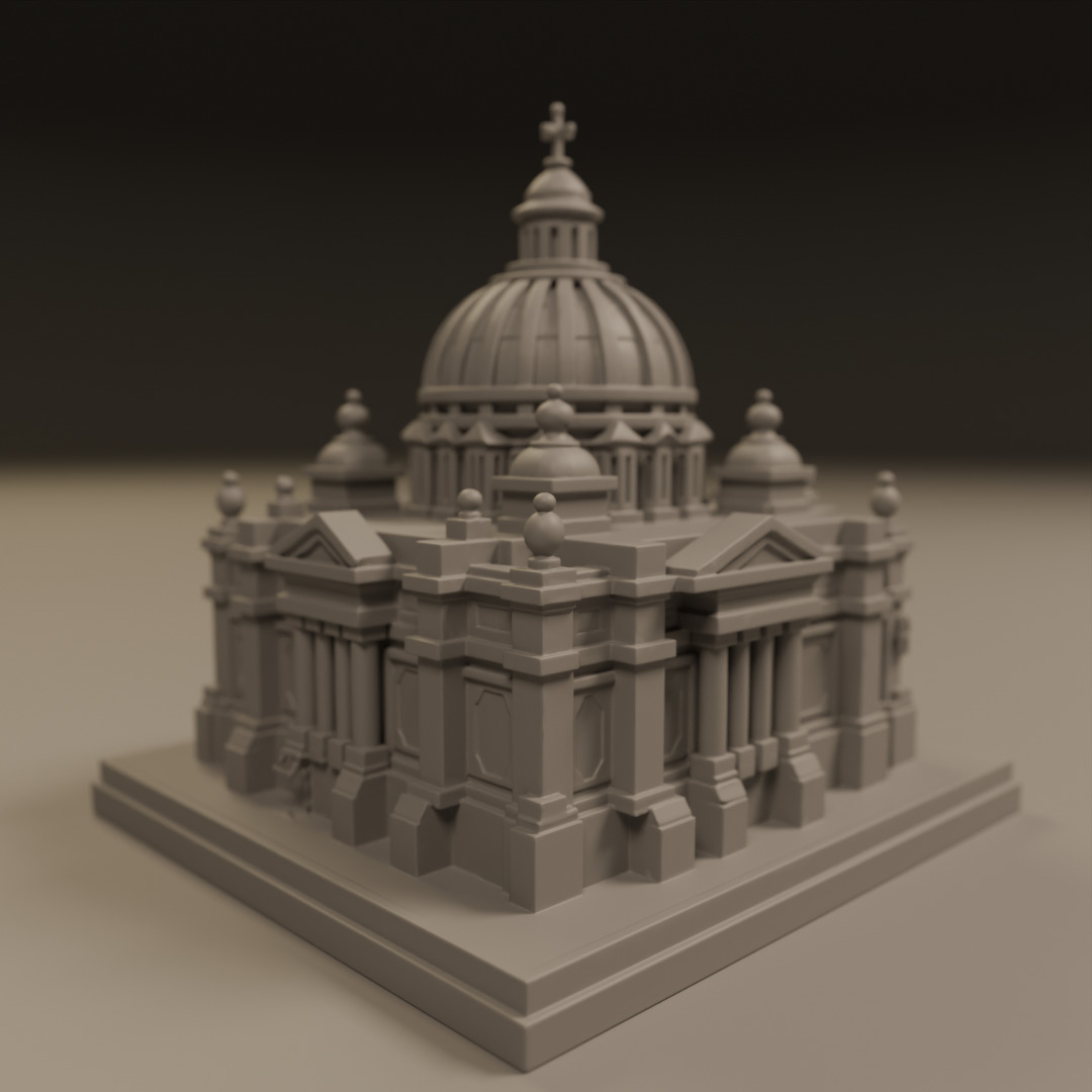 baroque architecture 3D print model_7