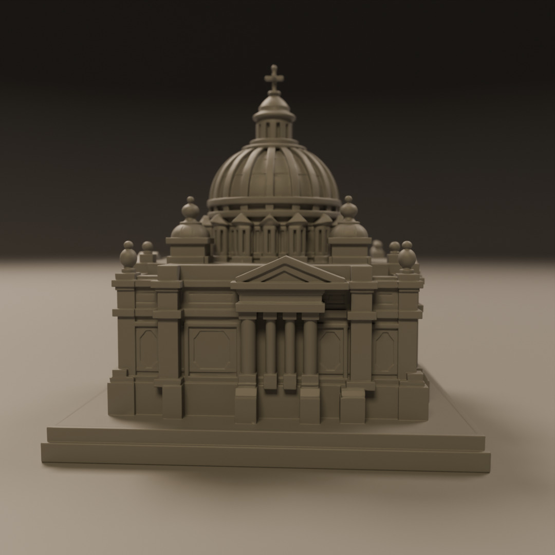 baroque architecture 3D print model_2