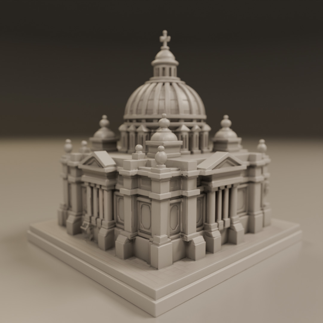 baroque architecture 3D print model_15