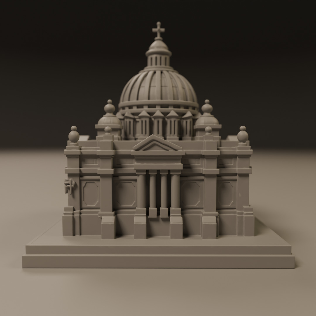baroque architecture 3D print model_8