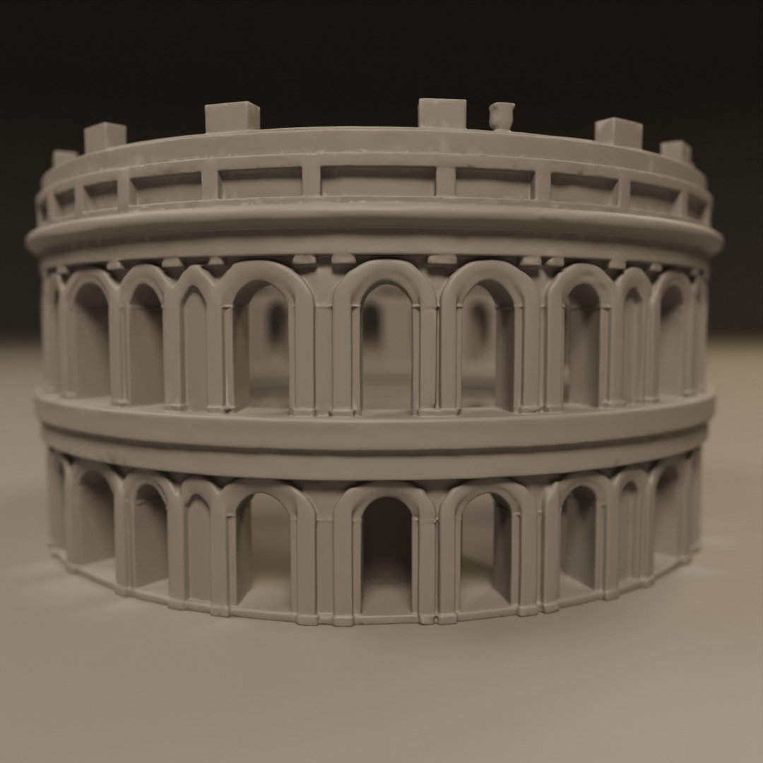 Coliseum 3D print model_12