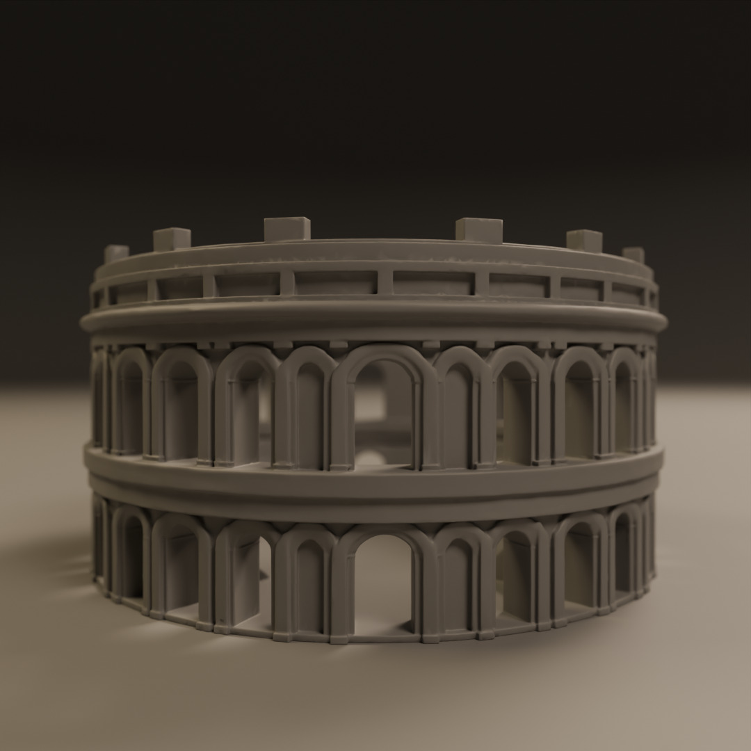 Coliseum 3D print model_11