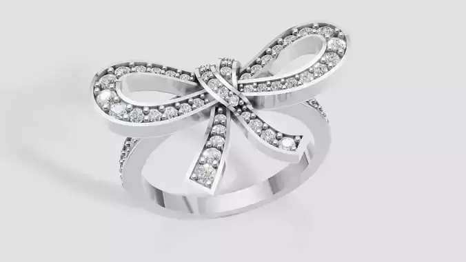 Graff Bow Ring 3D print model C98 3D print model