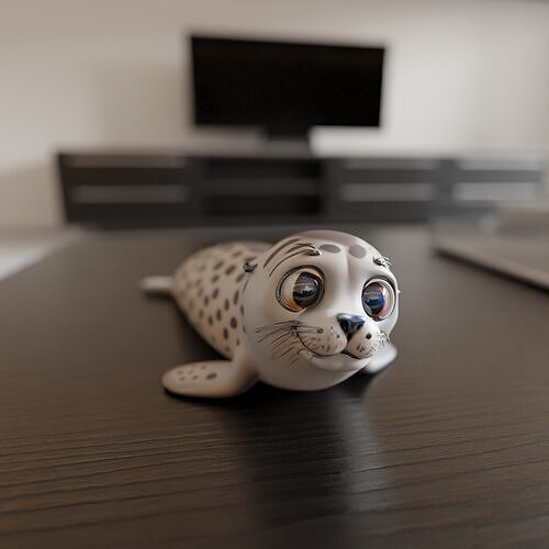 Phoca largha 3D print model