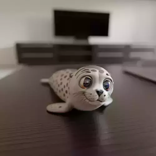 Phoca largha 3D print model