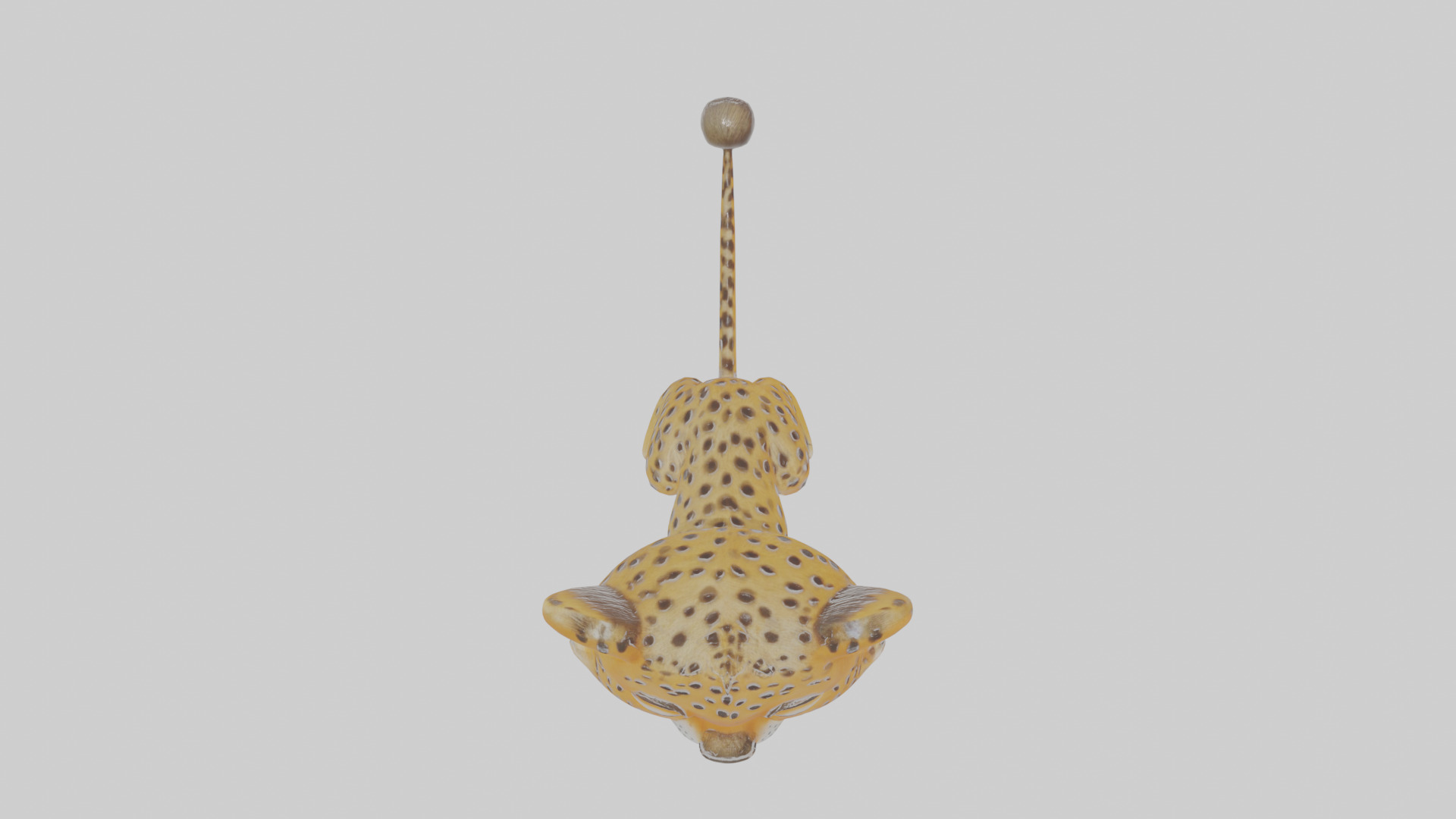 Cartoon Cheetah Low-poly 3D model_23