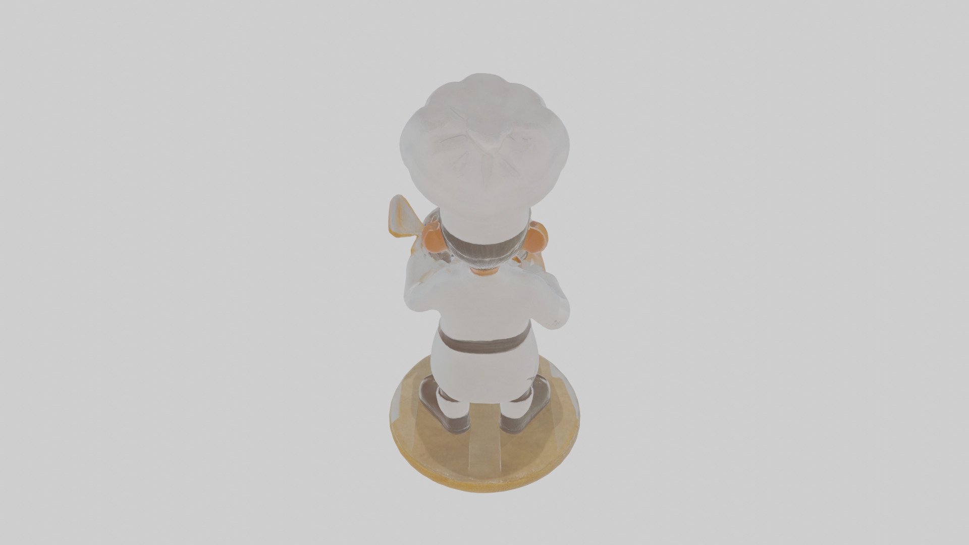 Cartoon Chef Low-poly 3D model_22