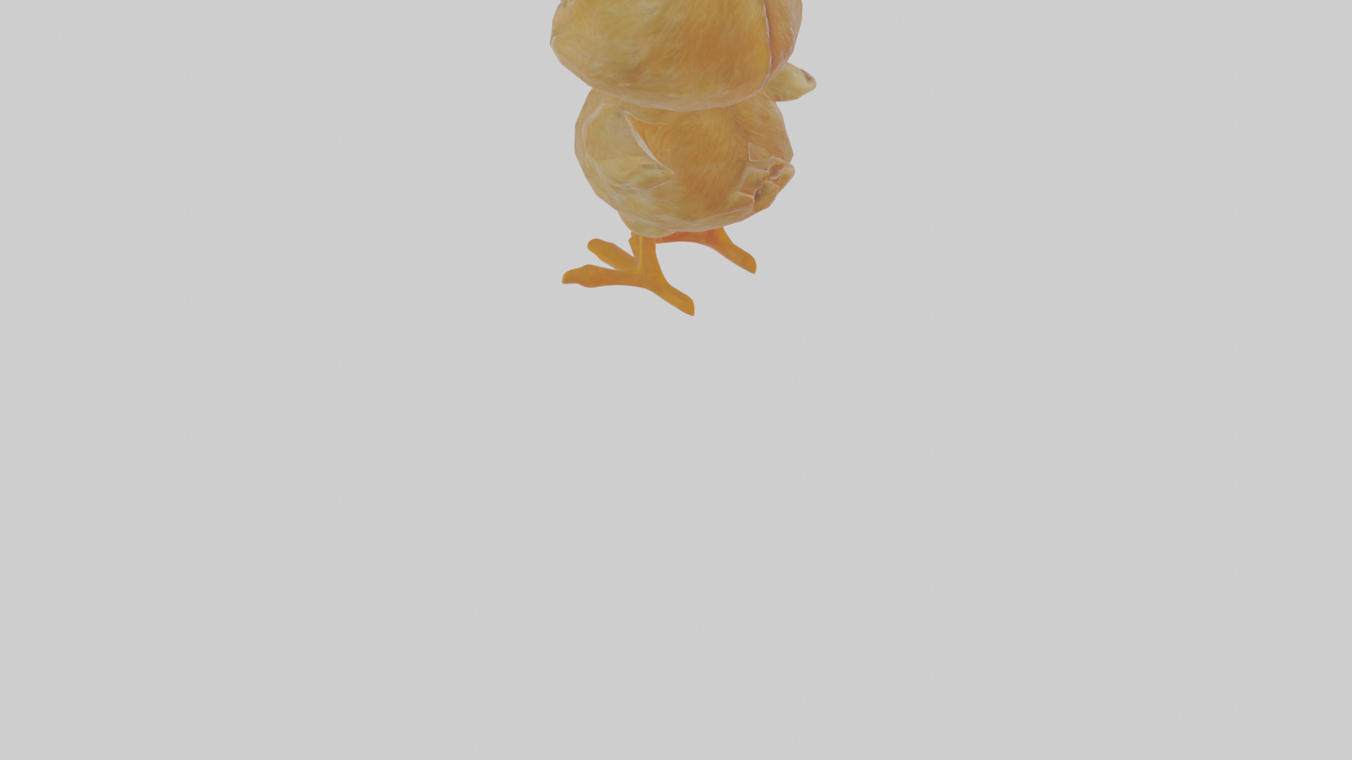Cartoon Chicken Low-poly 3D model_5