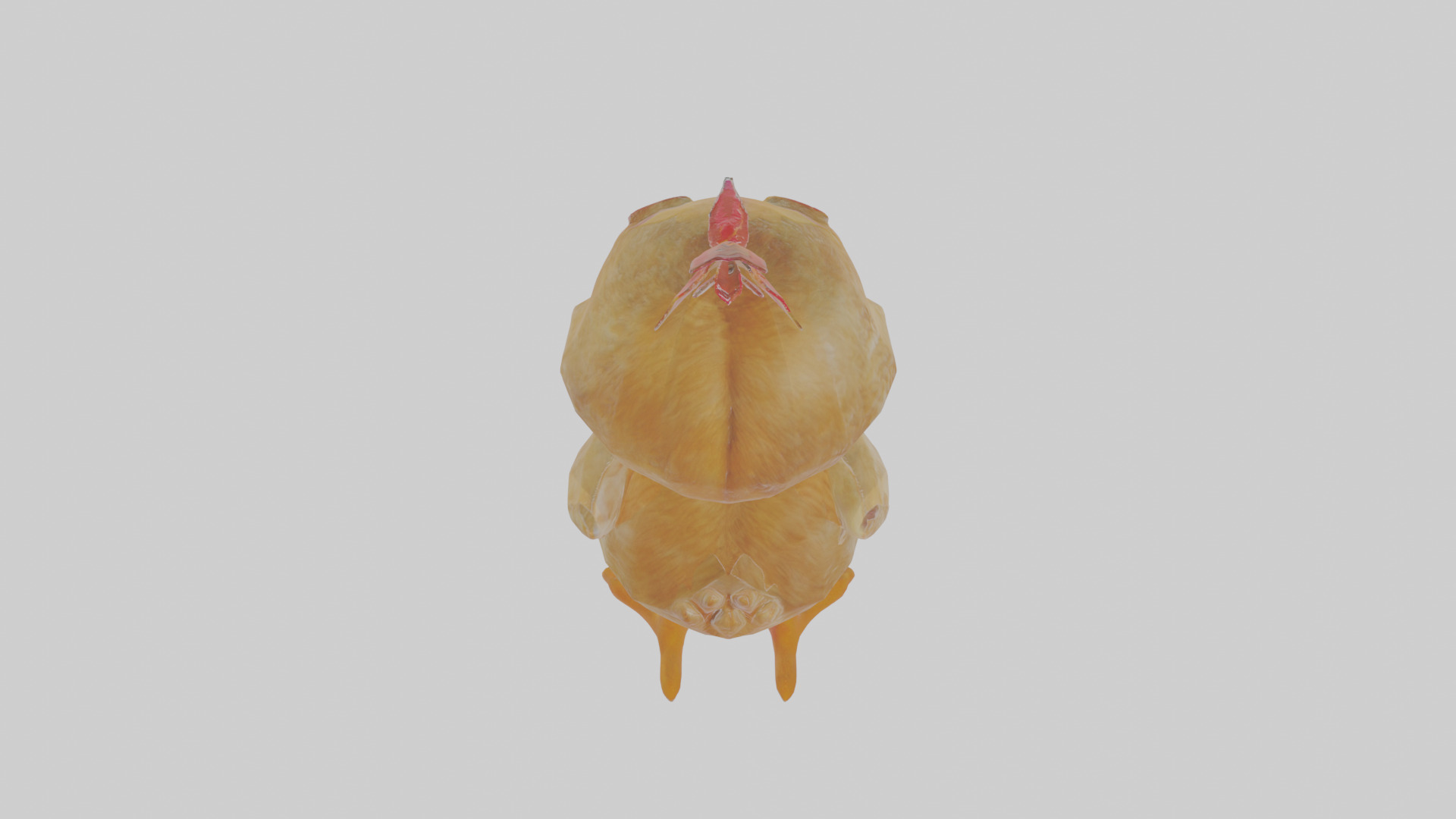 Cartoon Chicken Low-poly 3D model_23