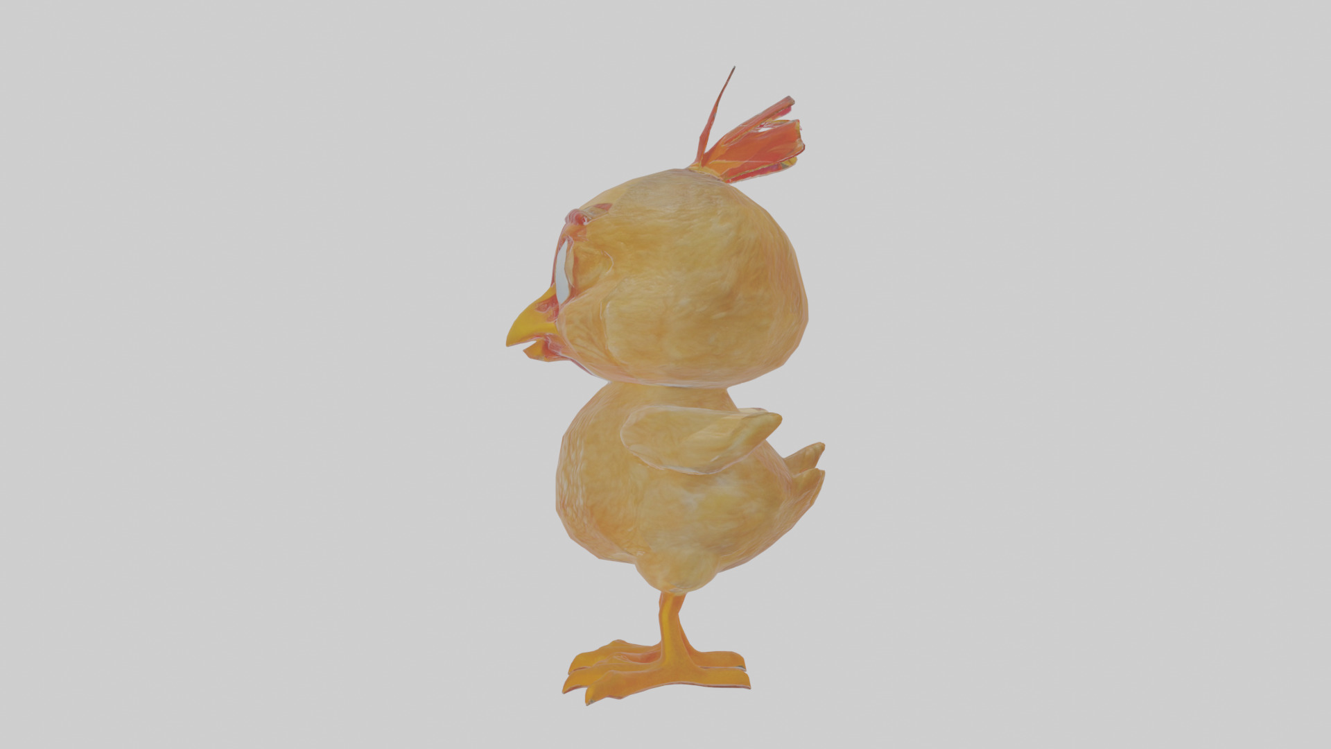 Cartoon Chicken Low-poly 3D model_20