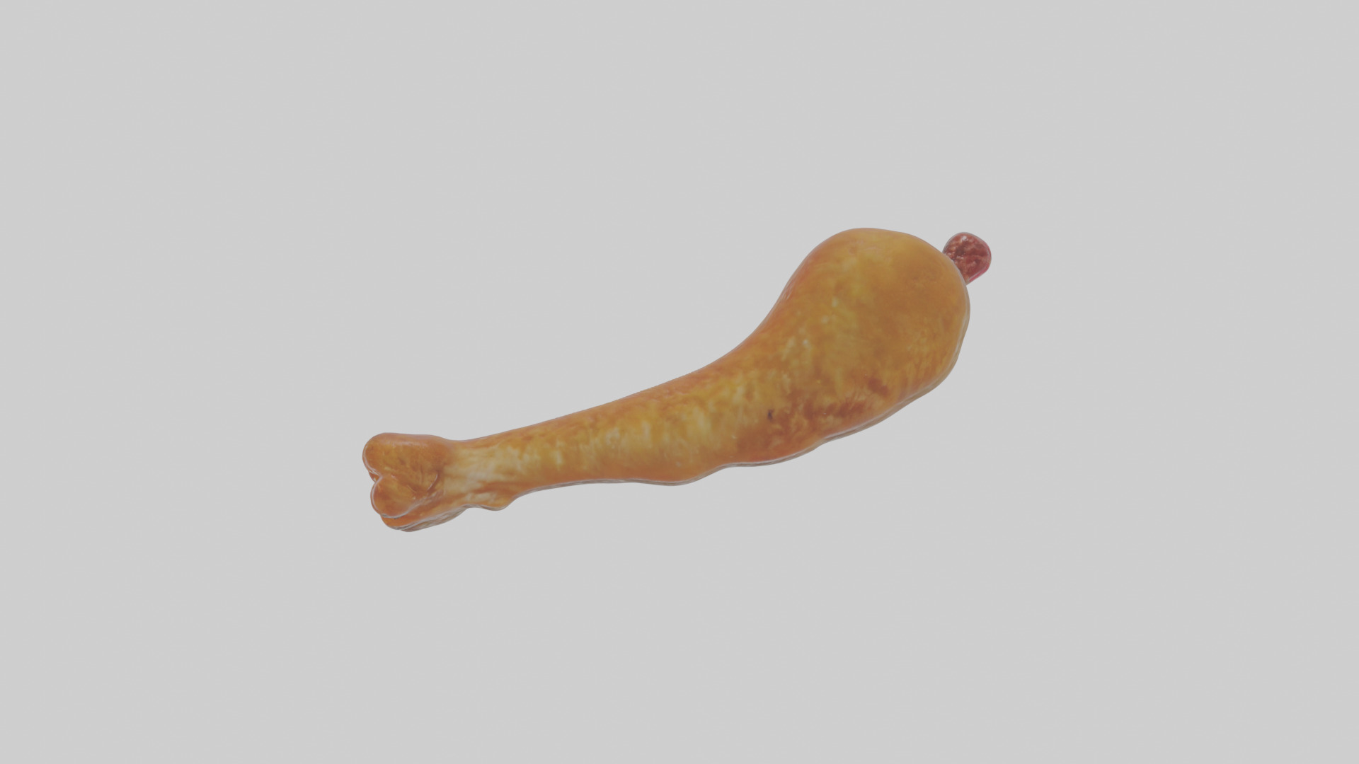 Cartoon Chicken Leg Low-poly 3D model_14