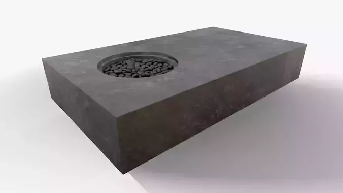 Outdoor Essentials Fire Table Low-poly 3D model