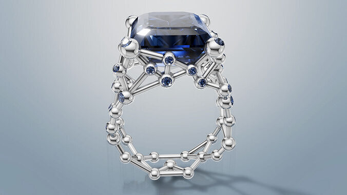 Engagement Ring 3D print model C 99 3D print model