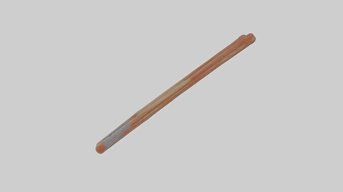 Cartoon Chopsticks Low-poly 3D model