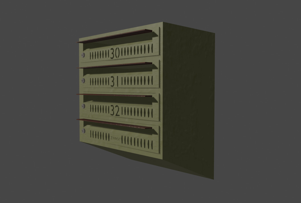 Polish post box Free 3D model_1