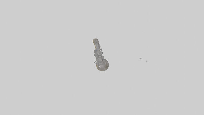 Cartoon Clarinet Low-poly 3D model