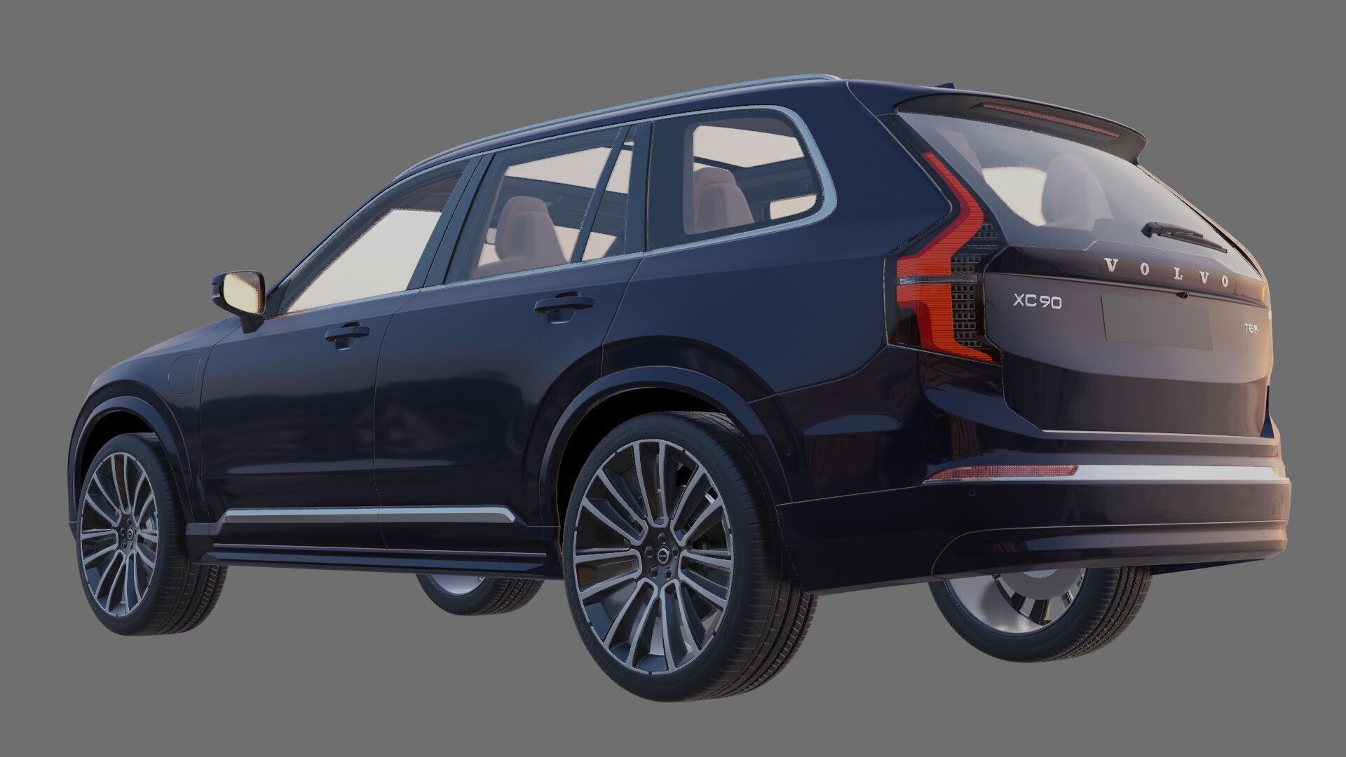 Volvo XC90 2025 with interior 3D model_25