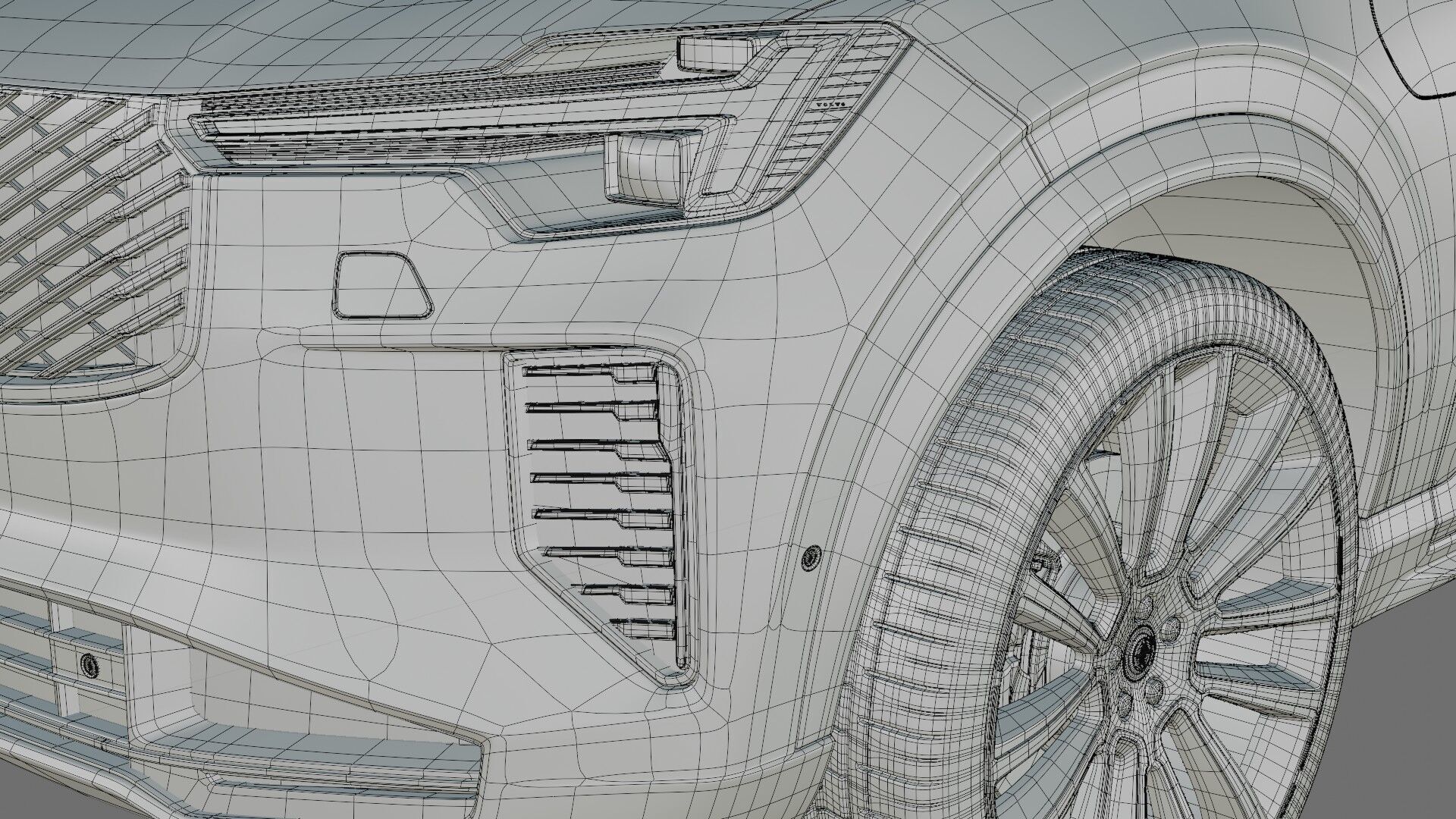 Volvo XC90 2025 with interior 3D model_32