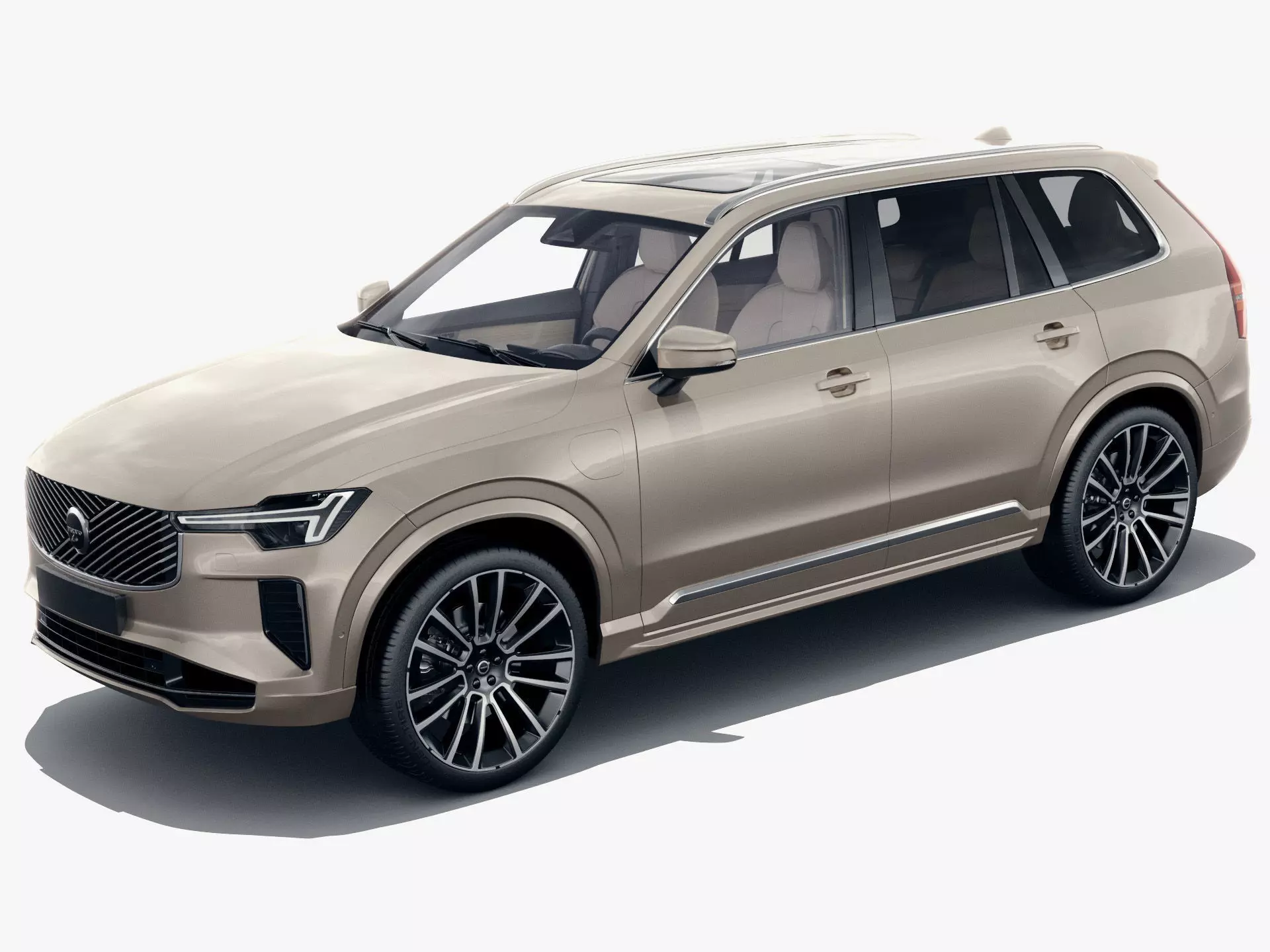 Volvo XC90 2025 with interior 3D model_0