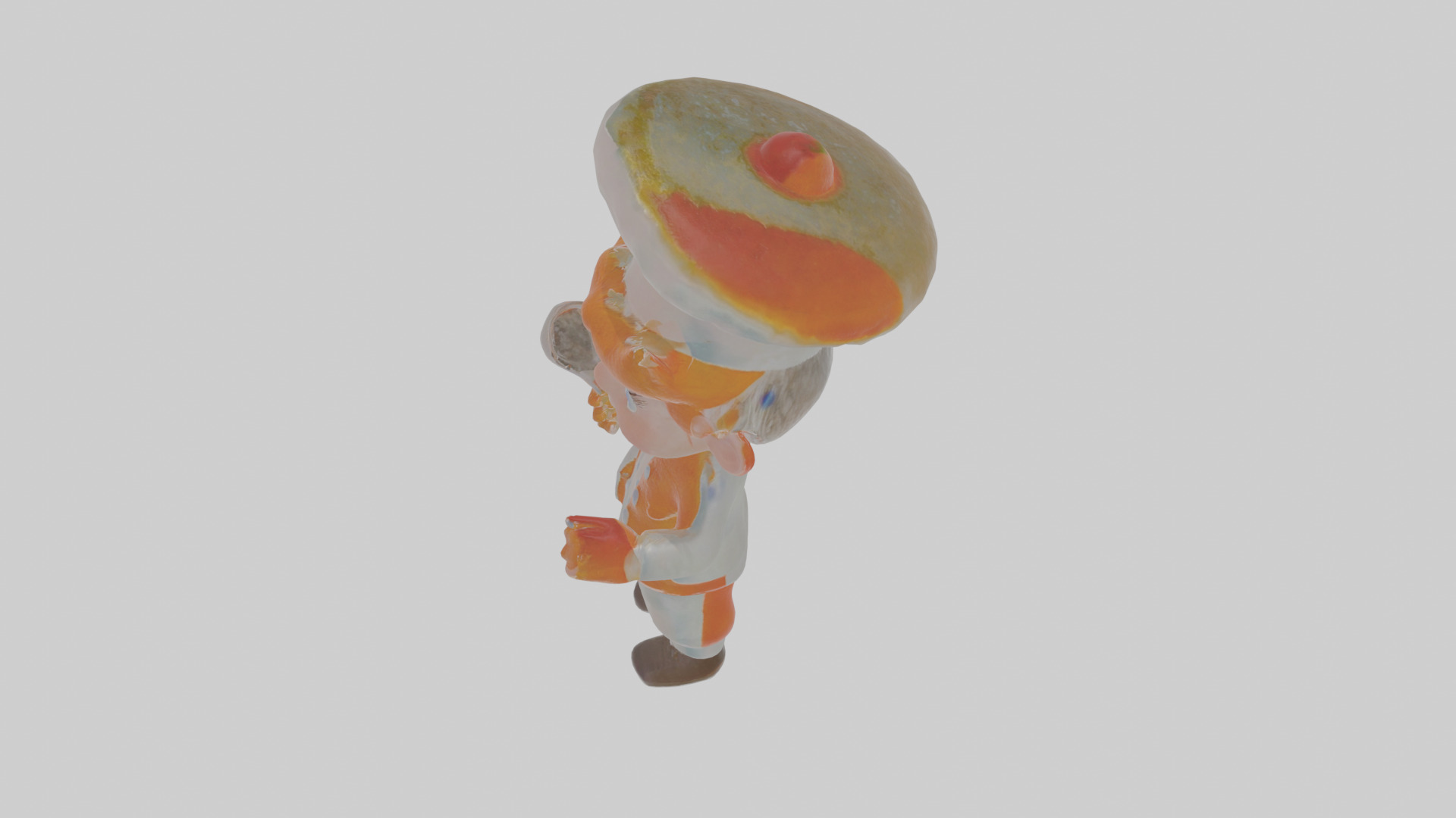 Cartoon Clementine the Chef Model Low-poly 3D model_27