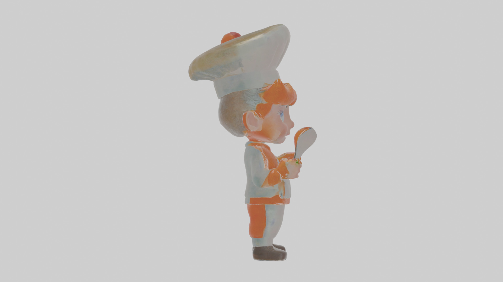 Cartoon Clementine the Chef Model Low-poly 3D model_20