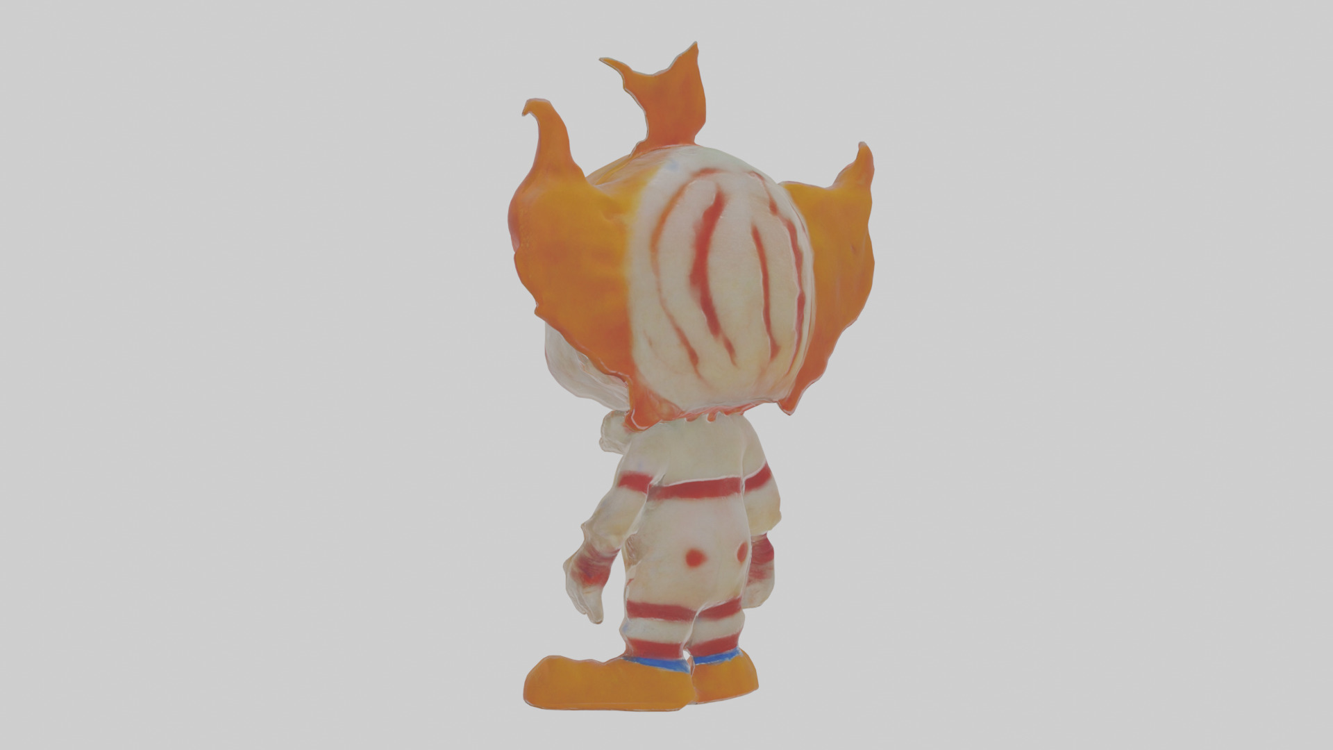 Cartoon Clementine the Clown creepy Model Low-poly 3D model_1