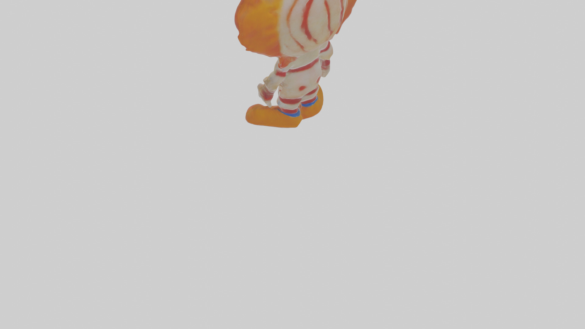 Cartoon Clementine the Clown creepy Model Low-poly 3D model_4