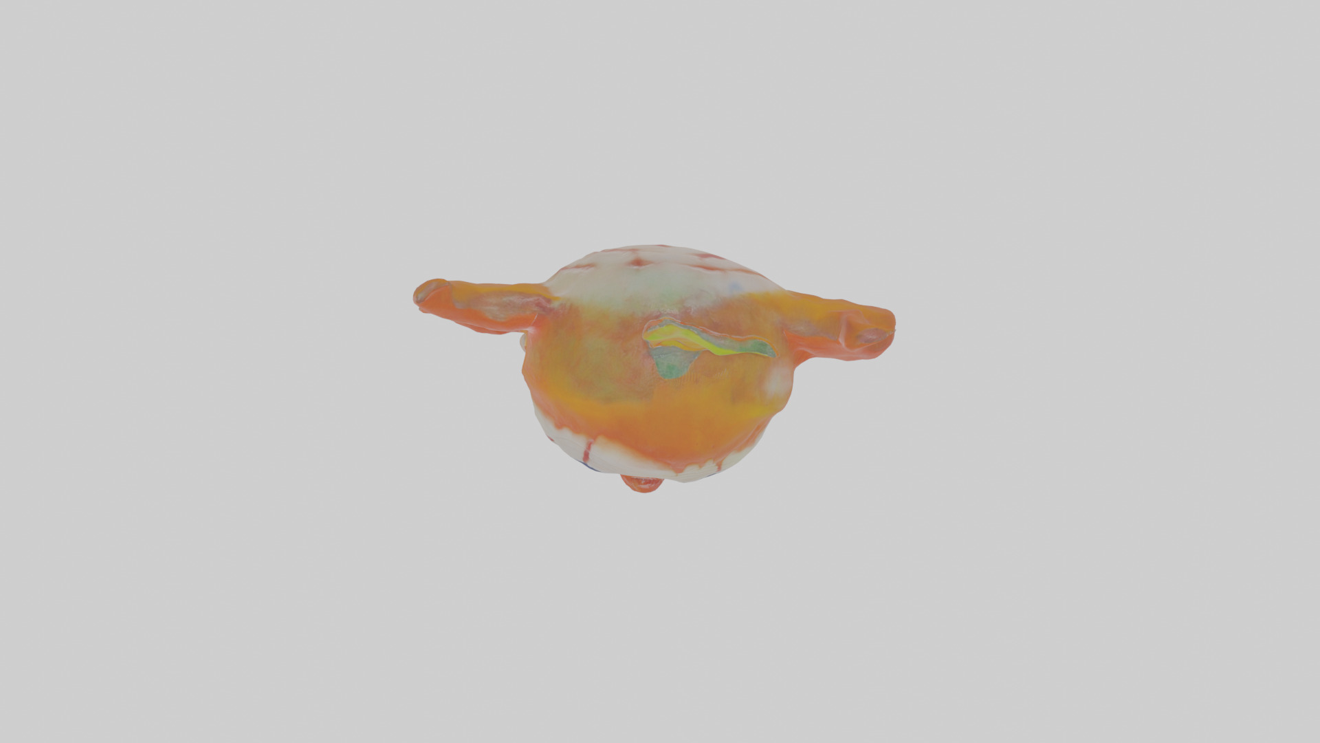 Cartoon Clementine the Clown creepy Model Low-poly 3D model_20