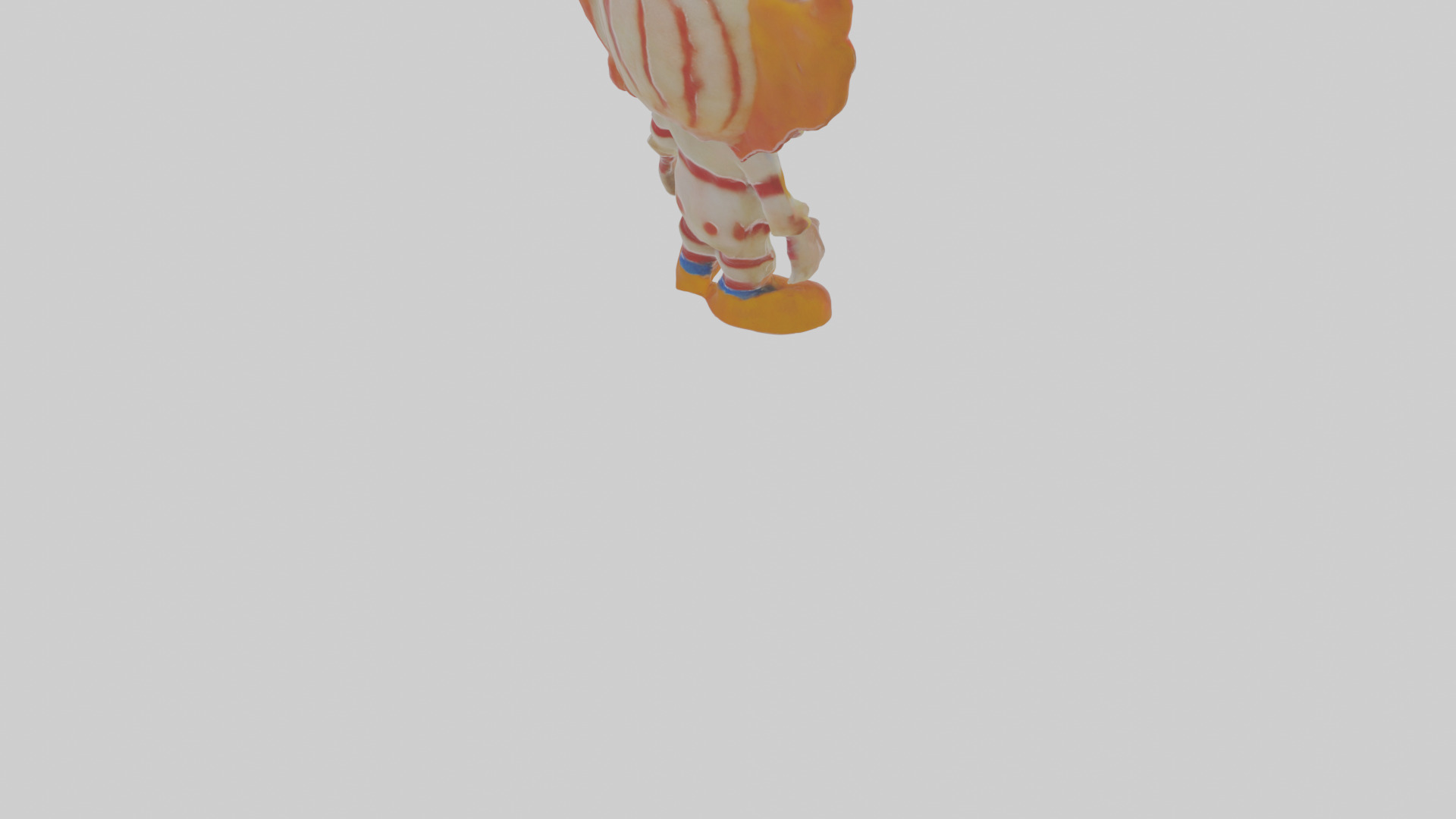 Cartoon Clementine the Clown creepy Model Low-poly 3D model_5