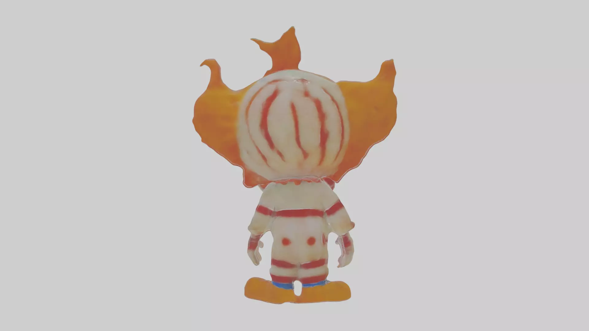 Cartoon Clementine the Clown creepy Model Low-poly 3D model_0
