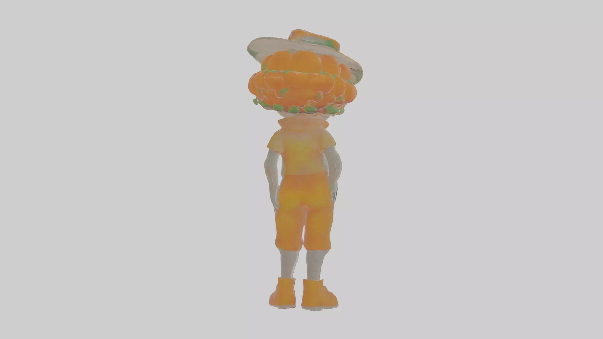 Cartoon Clementine the Collector of Creepy Crawlies Model Low-poly 3D model_0