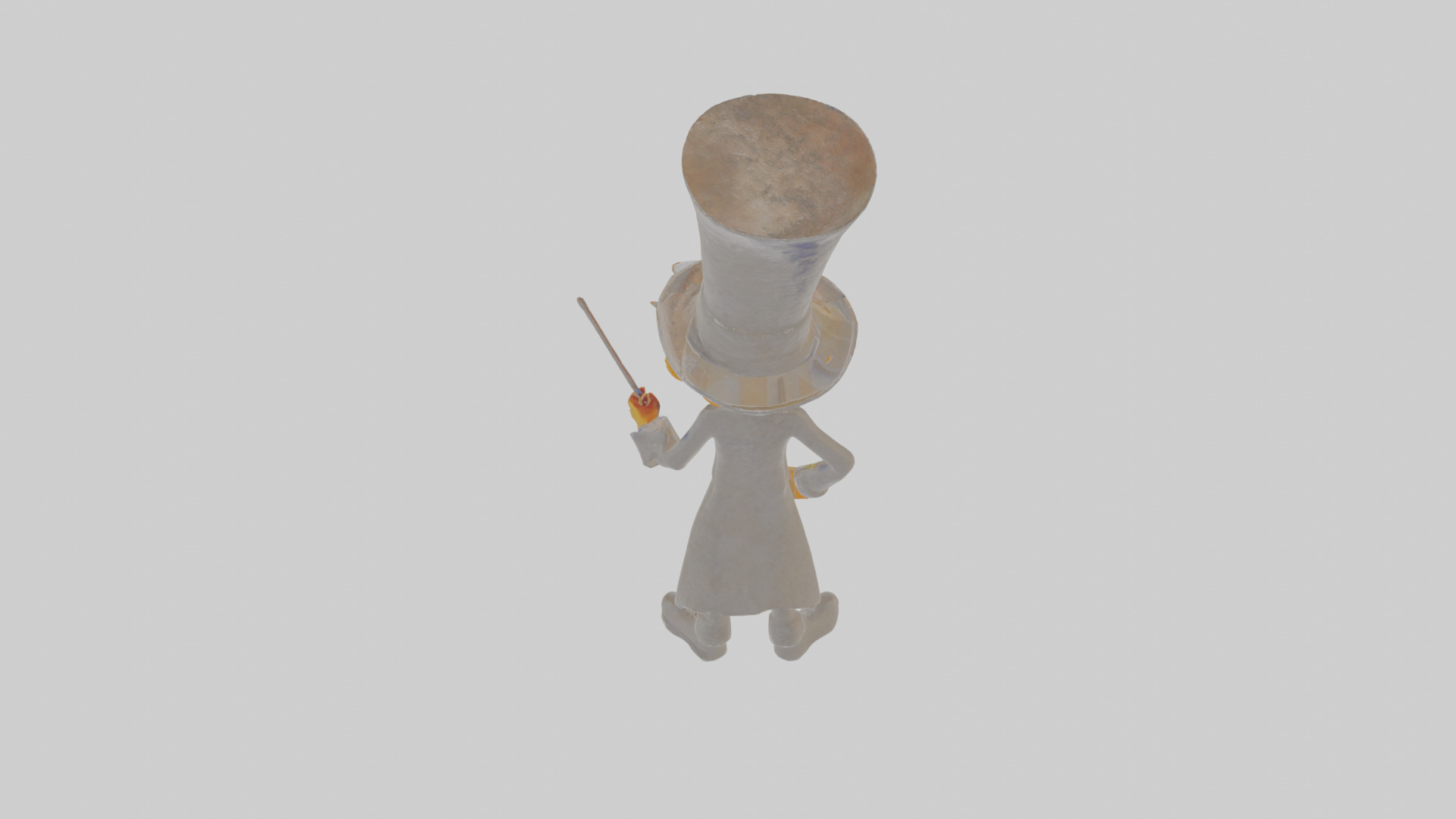 Cartoon Clementine the Conductor of Creepy Concerts Model Low-poly 3D model_22