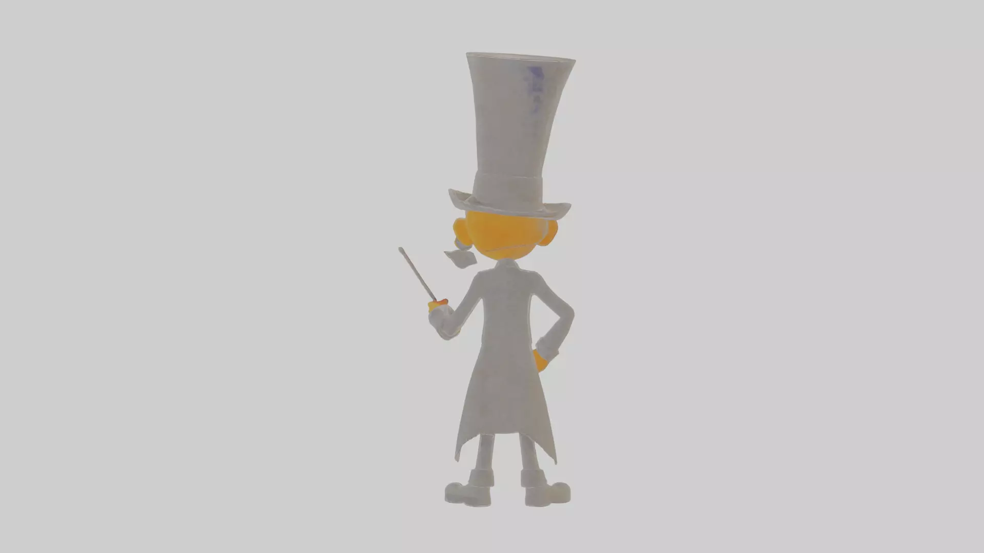 Cartoon Clementine the Conductor of Creepy Concerts Model Low-poly 3D model_0