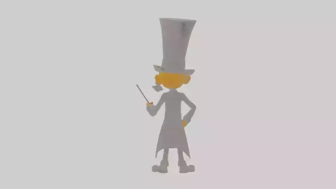 Cartoon Clementine the Conductor of Creepy Concerts Model