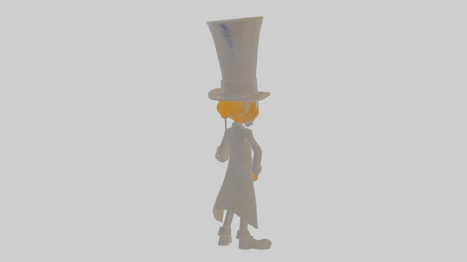 Cartoon Clementine the Conductor of Creepy Concerts Model Low-poly 3D model_4