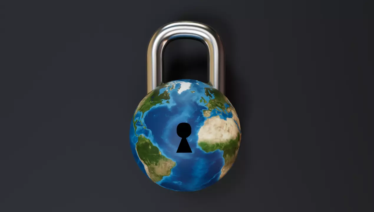 World lock item 3d model game asset  Low-poly 3D model_0