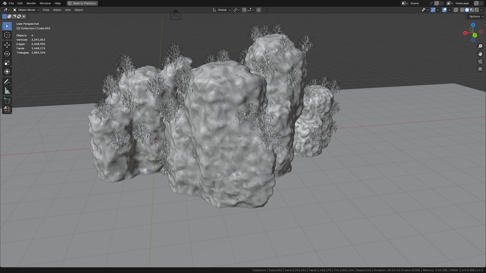 Sea and Rock environment 3D model_7